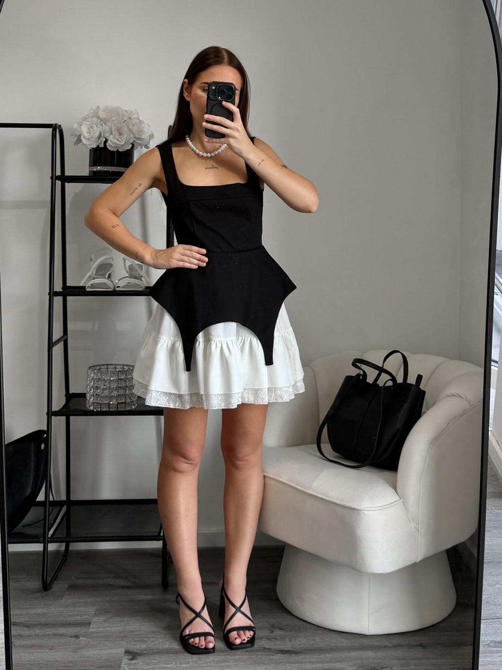 MARIA Cotton Black Dress