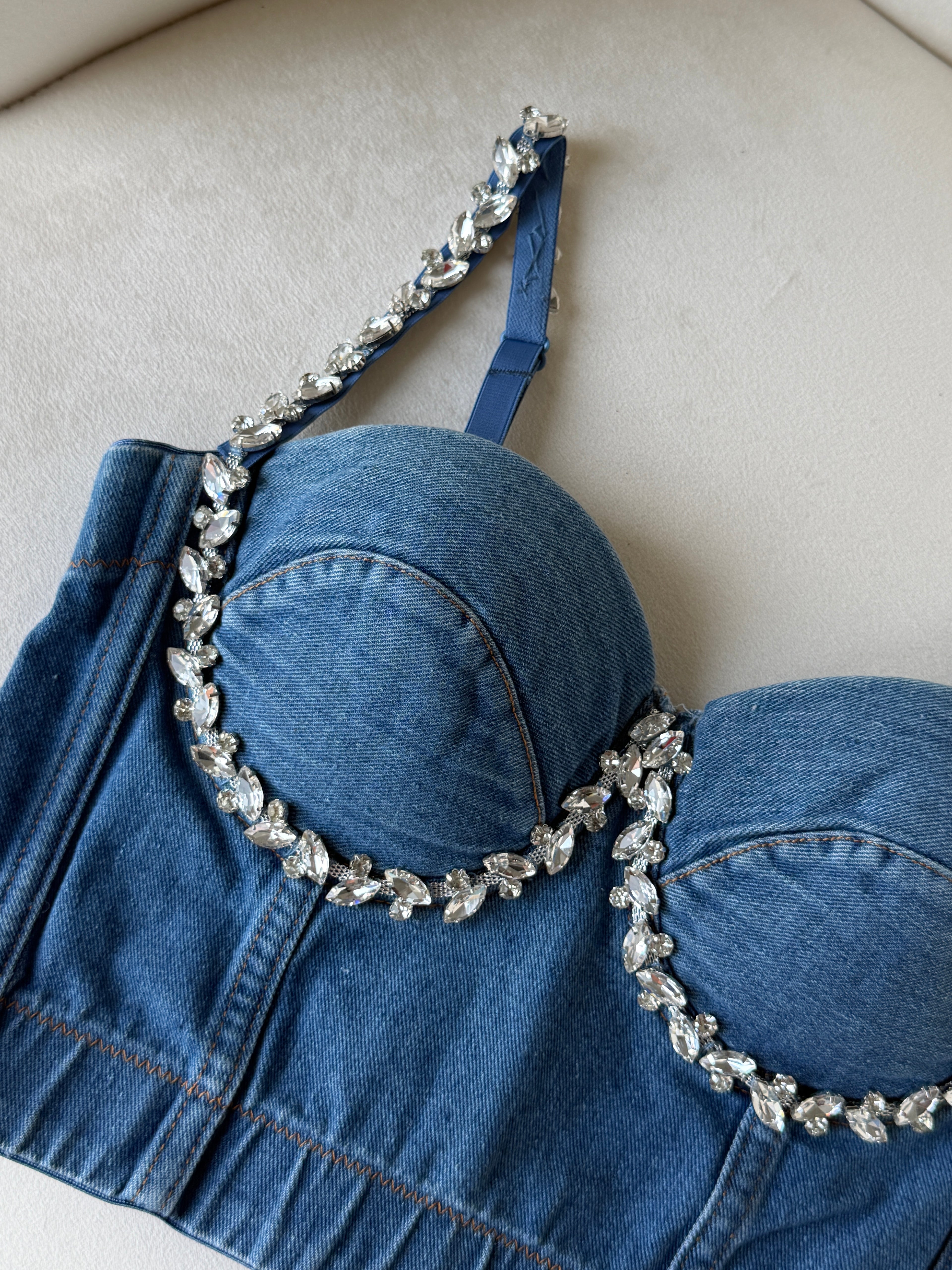 ROSA Viscose Denim Corset