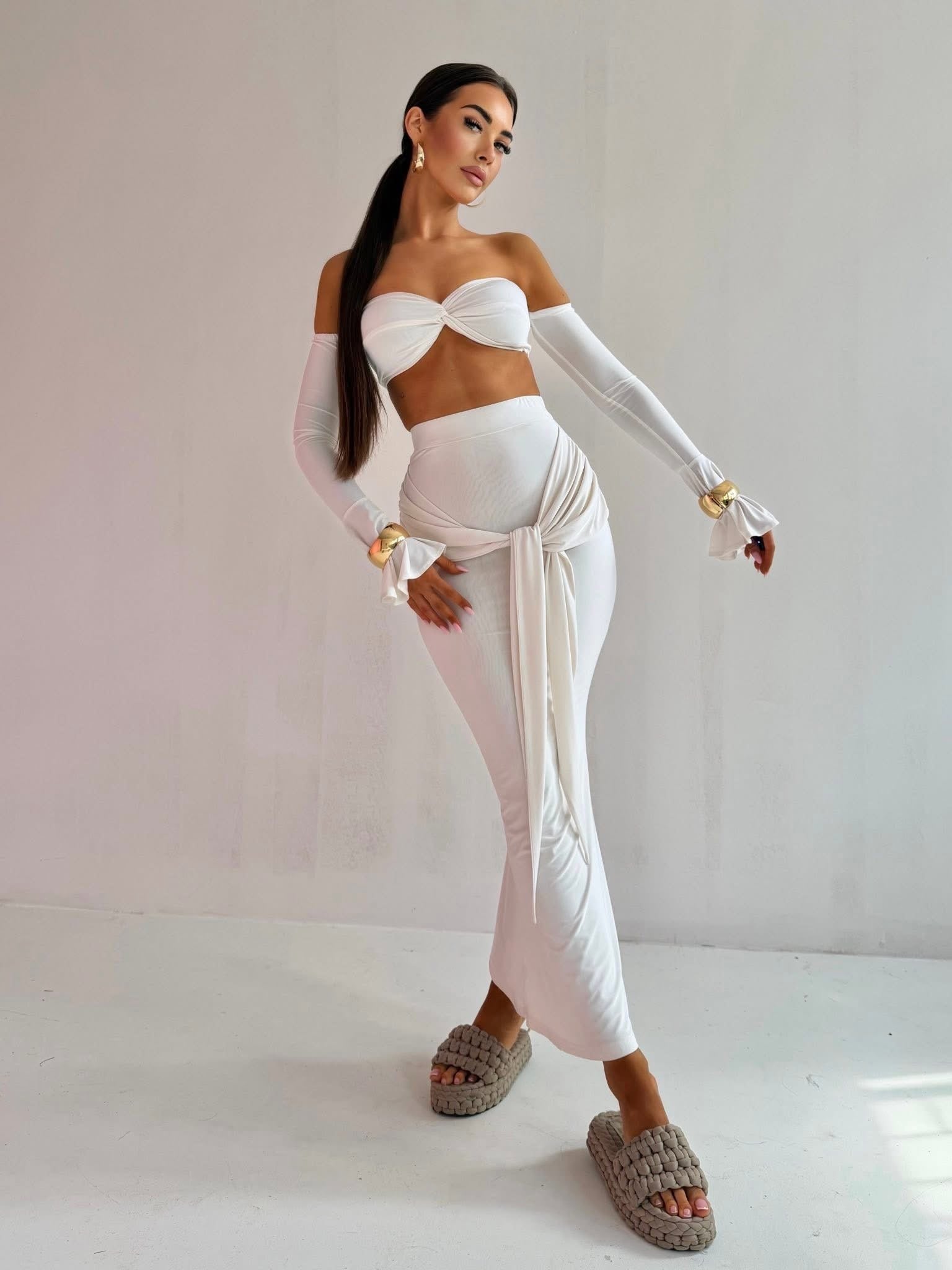 TESSA Viscose Set White