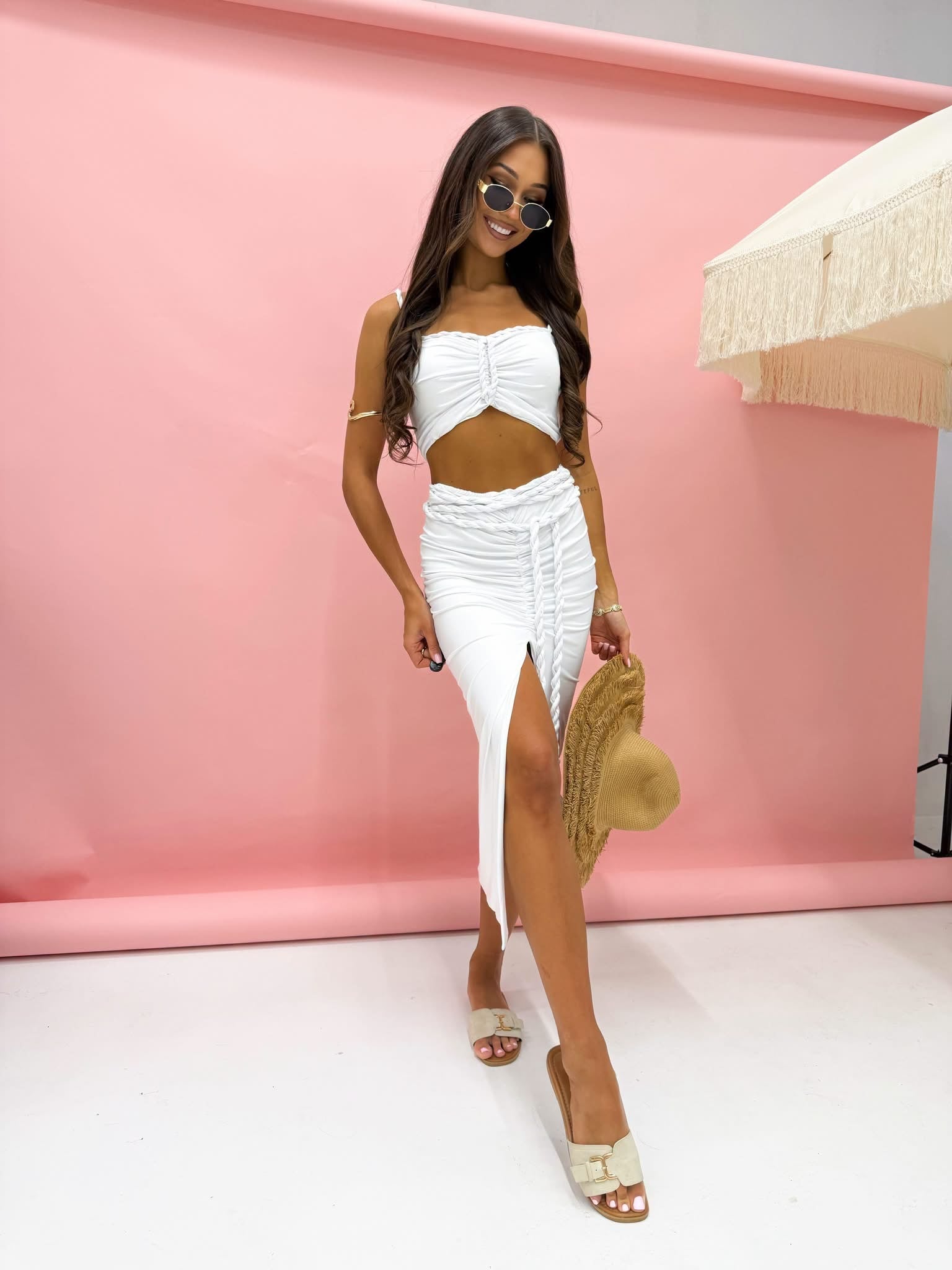 LORA Viscose Set White