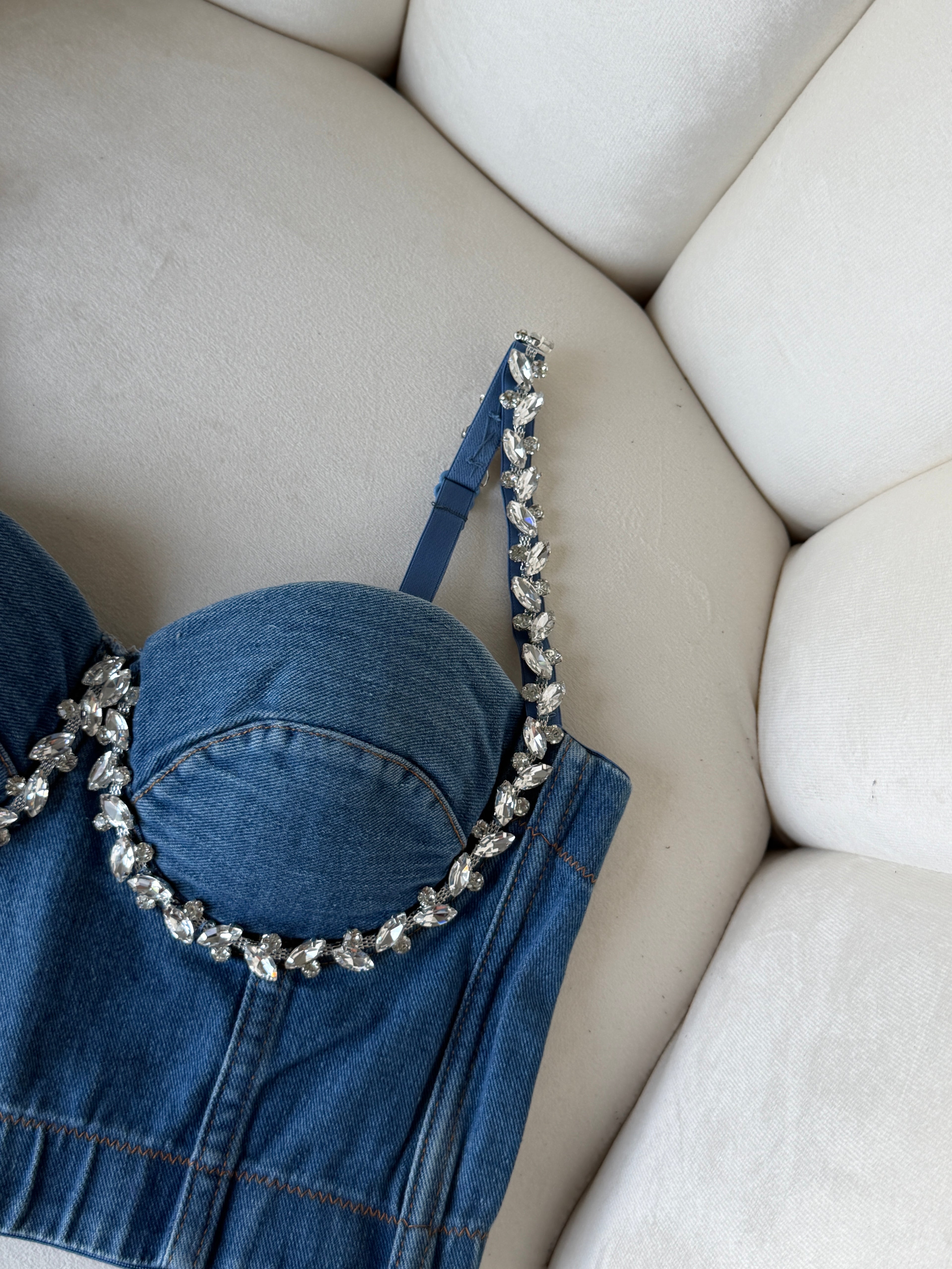 ROSA Viscose Denim Corset