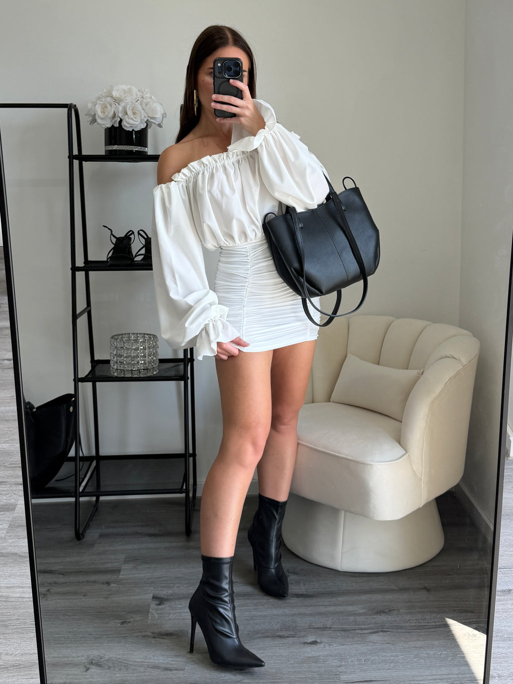LOLA White Mini Dress