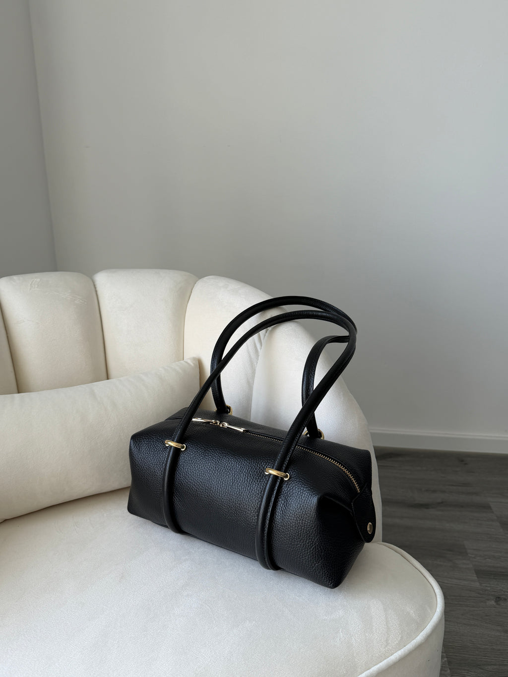 DASHA Black Leather Bag Small