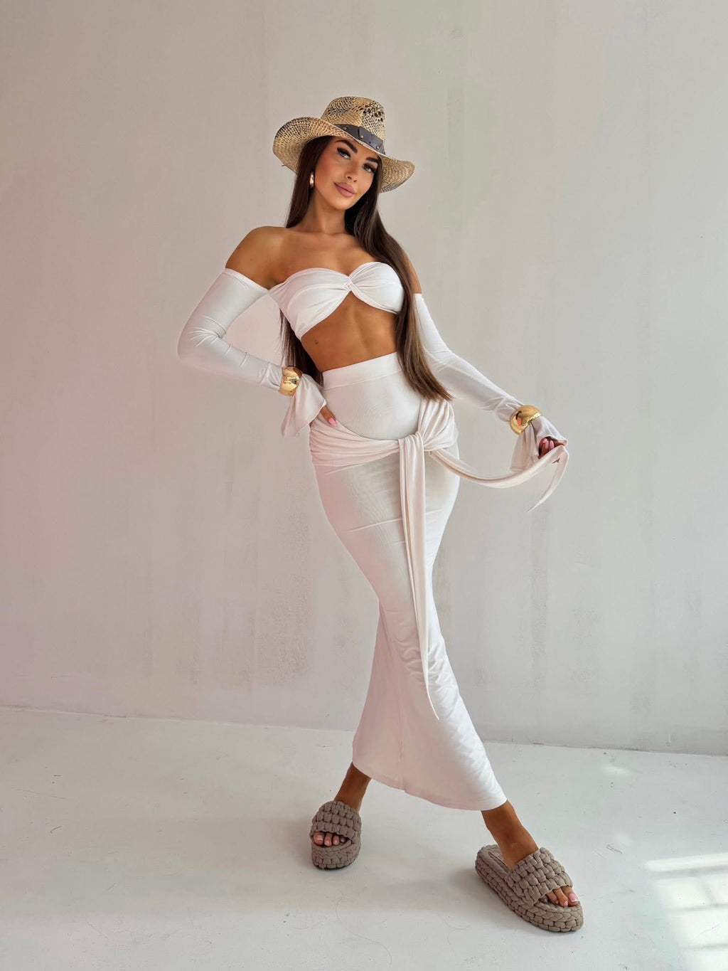 TESSA Viscose Set White