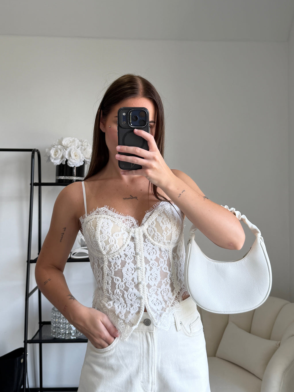 VALERIA Viscose Corset Beige
