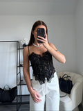 VALERIA Viscose Corset Black