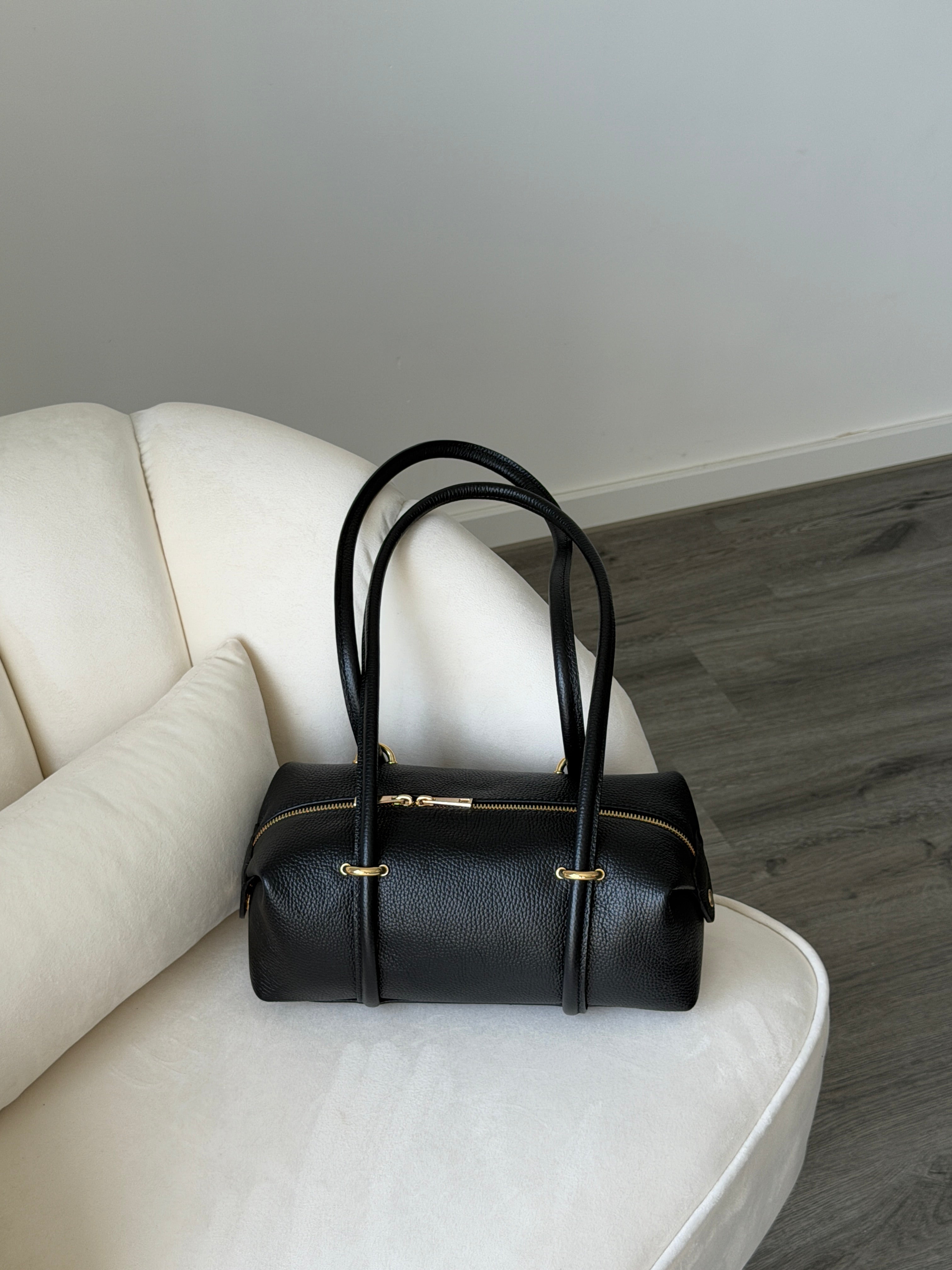 DASHA Black Leather Bag Small