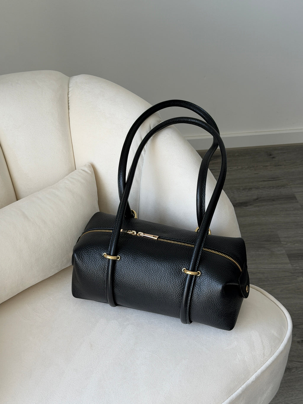 DASHA Black Leather Bag Small
