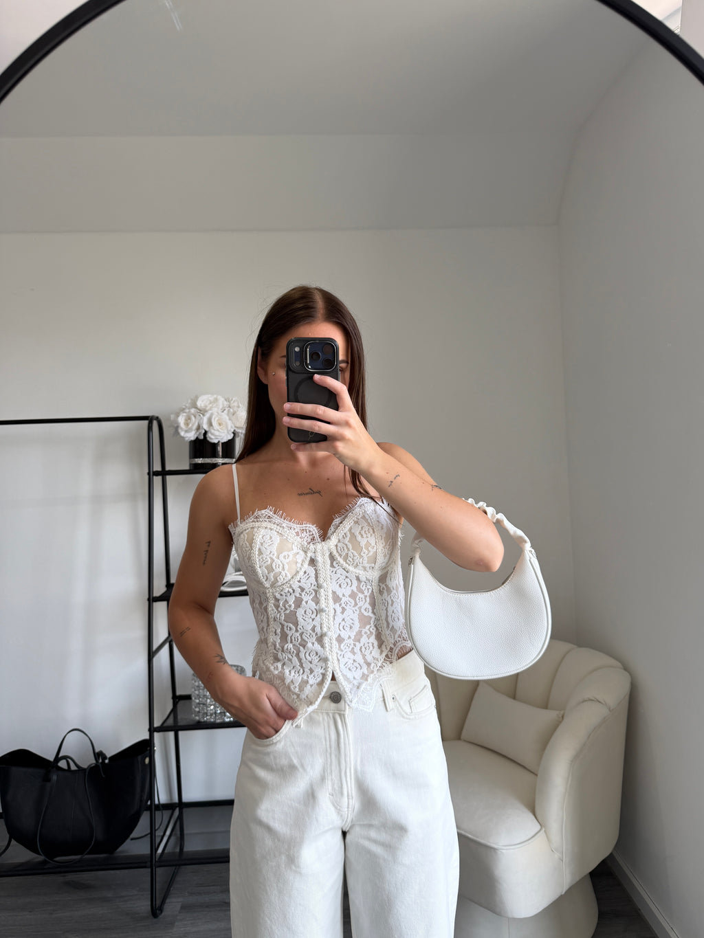 VALERIA Viscose Corset Beige