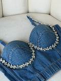 ROSA Viscose Denim Corset