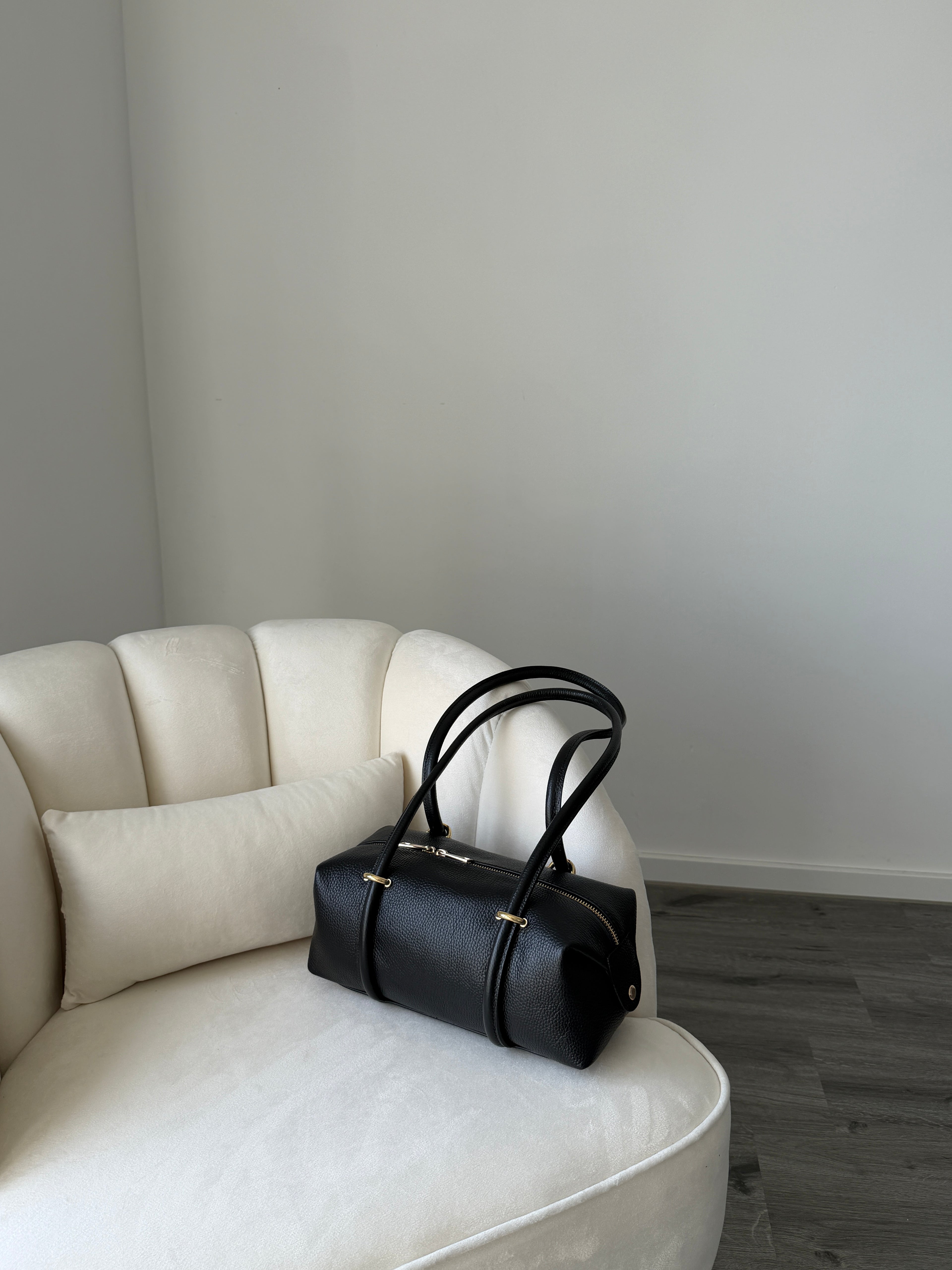DASHA Black Leather Bag Small
